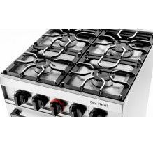 Cocina 535G - 4 Hornallas / Puerta de acero / Grill